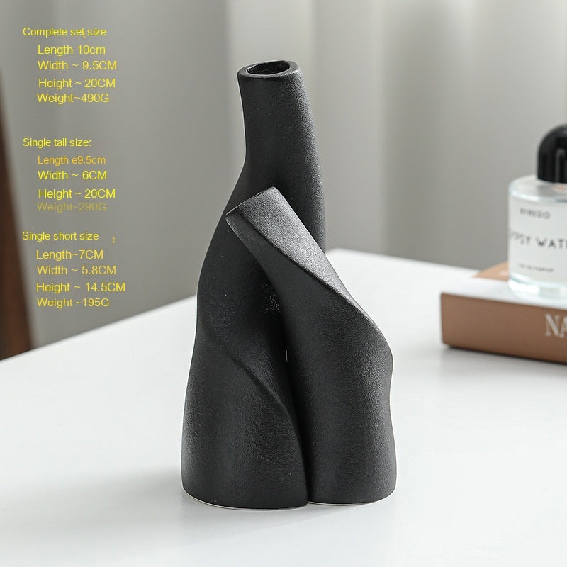 Nordic Ceramic Double-Shaped Vase