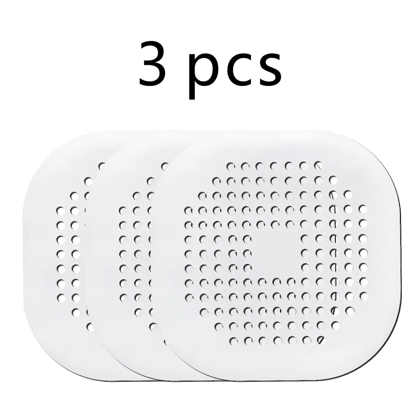 Silicone Drain Protector for Bathroom & Kitchen — Anti-Clog Hair Catcher for Shower, Sink & Bathtub, Non-Slip Easy Clean Filter (1pc or 4pcs)