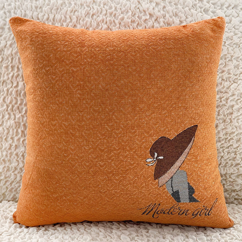Modern Square Throw Pillow Cover – Soft Fabric, 45 × 45 cm