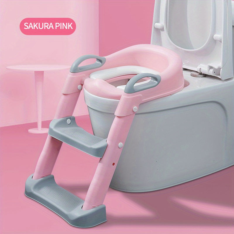 Kids Toilet Training Seat with Step Ladder – Adjustable Toddler Potty Chair