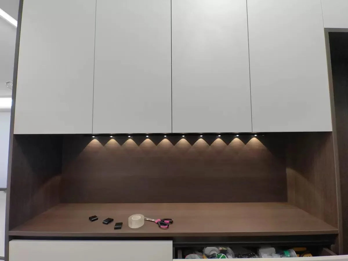 Wireless Ultra-Thin Motion Sensor LED Cabinet Light – USB Rechargeable, Dimmable, 3 Colors