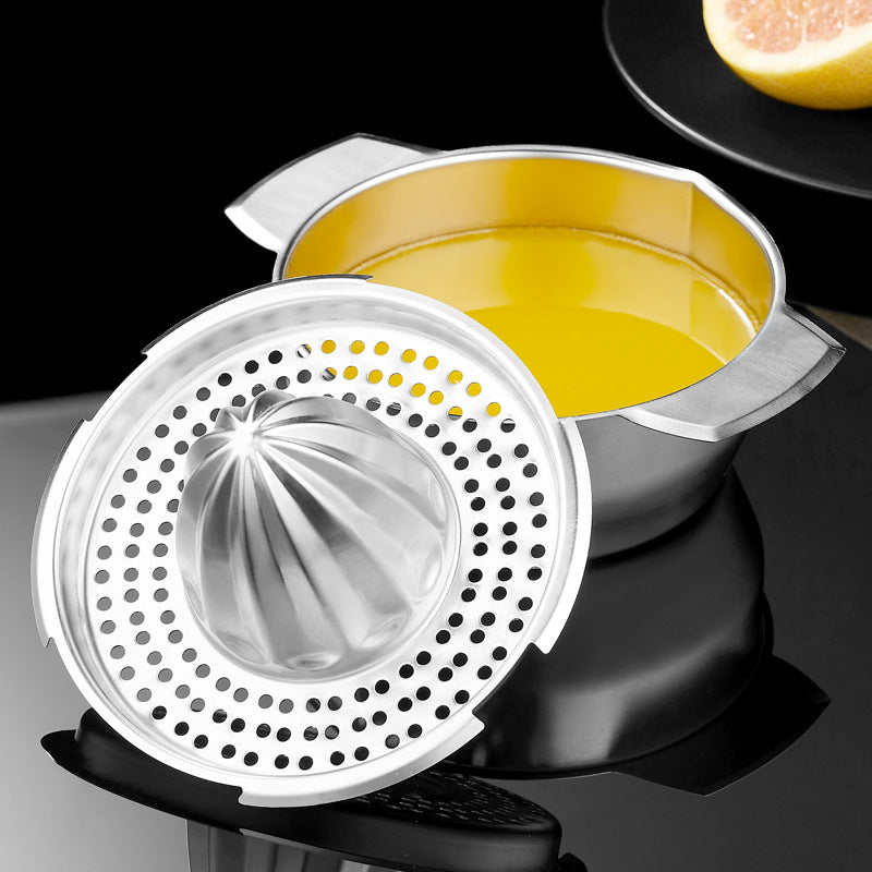 Stainless Steel Fruit & Lemon Juicer – Portable Manual Citrus Press