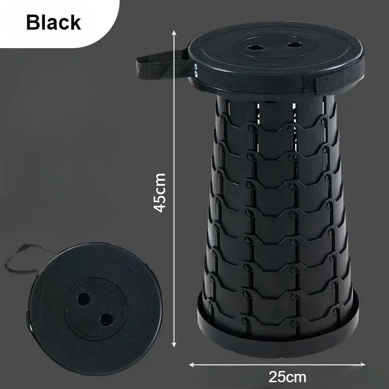 Portable Folding Telescopic Chair – Lightweight, Adjustable & Compact Stool for Camping, Fishing, Beach & Outdoor Adventures