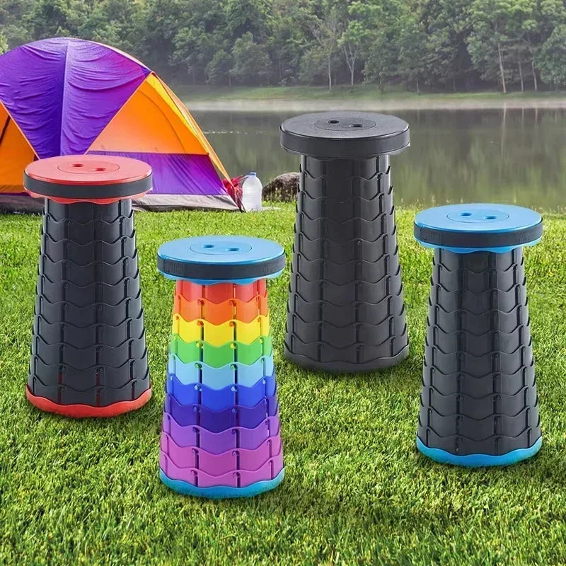 Portable Folding Telescopic Chair – Lightweight, Adjustable & Compact Stool for Camping, Fishing, Beach & Outdoor Adventures