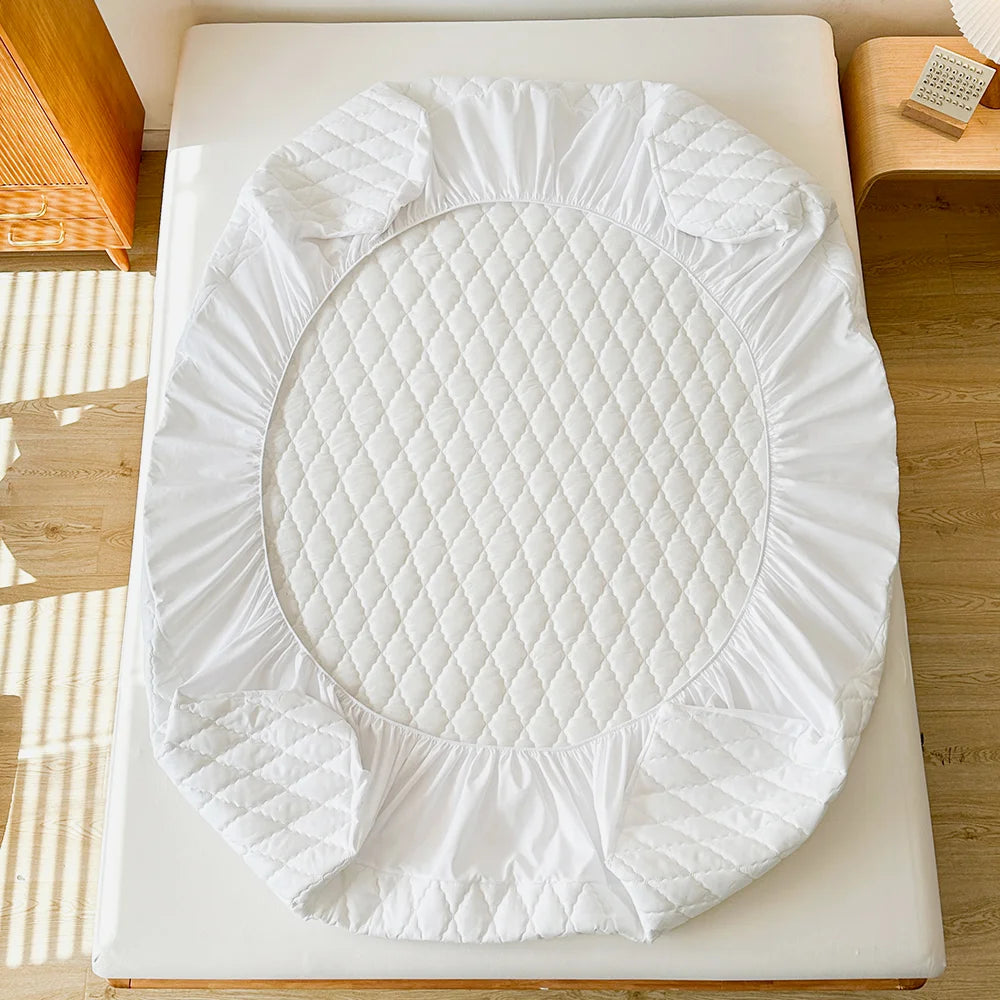 Waterproof Mattress Protector Fitted Sheet – Durable, Breathable & Anti-Dust Mite Bed Cover