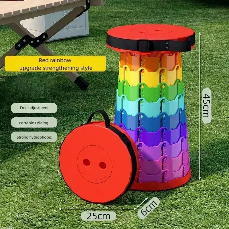 Portable Folding Telescopic Chair – Lightweight, Adjustable & Compact Stool for Camping, Fishing, Beach & Outdoor Adventures