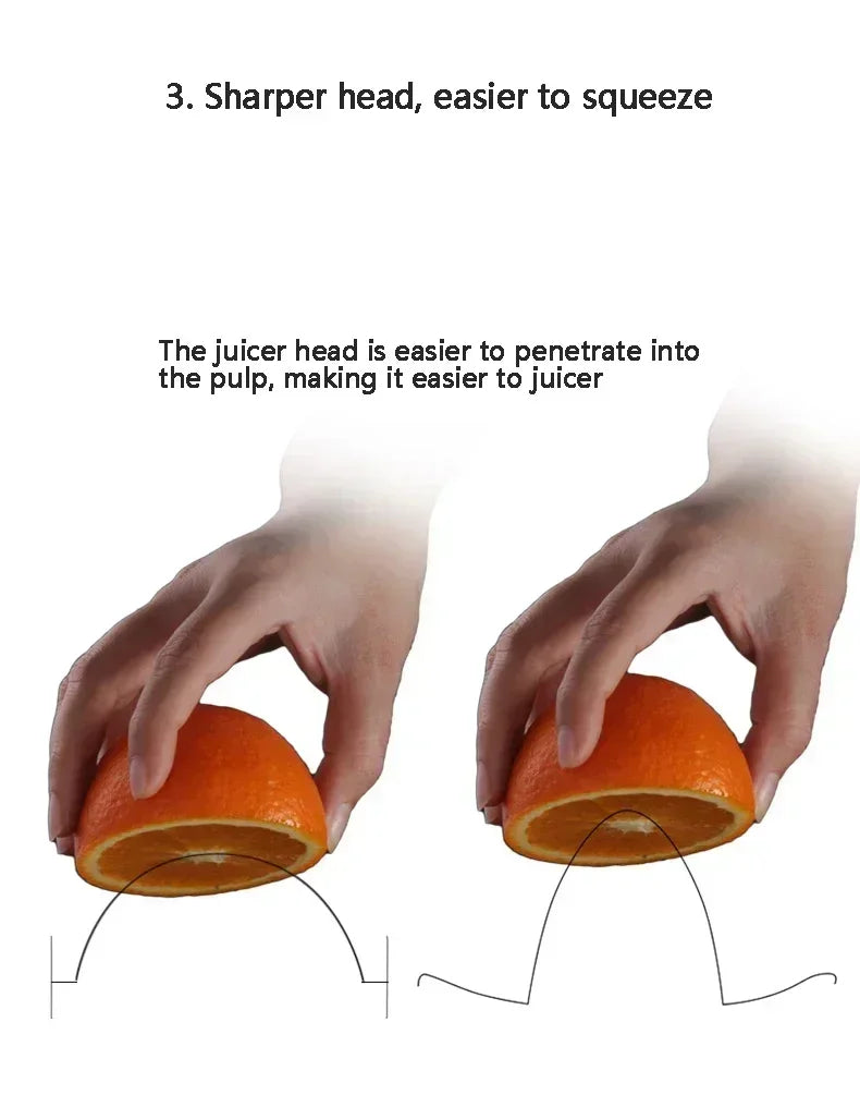 Stainless Steel Fruit & Lemon Juicer – Portable Manual Citrus Press