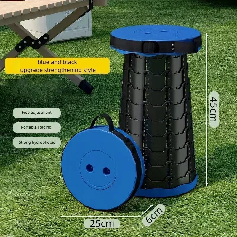 Portable Folding Telescopic Chair – Lightweight, Adjustable & Compact Stool for Camping, Fishing, Beach & Outdoor Adventures