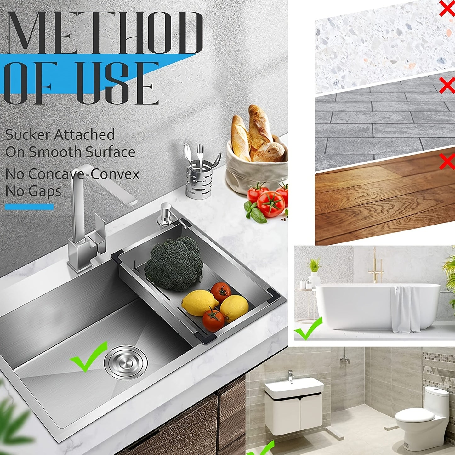 Silicone Drain Protector for Bathroom & Kitchen — Anti-Clog Hair Catcher for Shower, Sink & Bathtub, Non-Slip Easy Clean Filter (1pc or 4pcs)