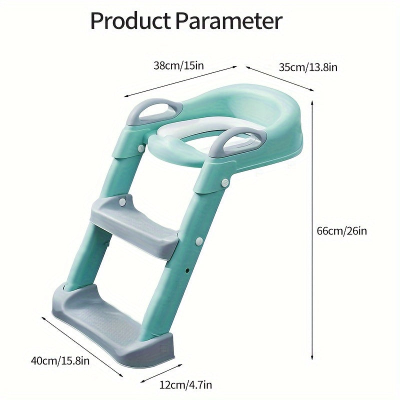 Kids Toilet Training Seat with Step Ladder – Adjustable Toddler Potty Chair