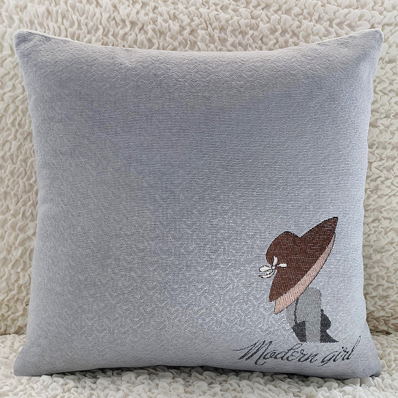 Modern Square Throw Pillow Cover – Soft Fabric, 45 × 45 cm