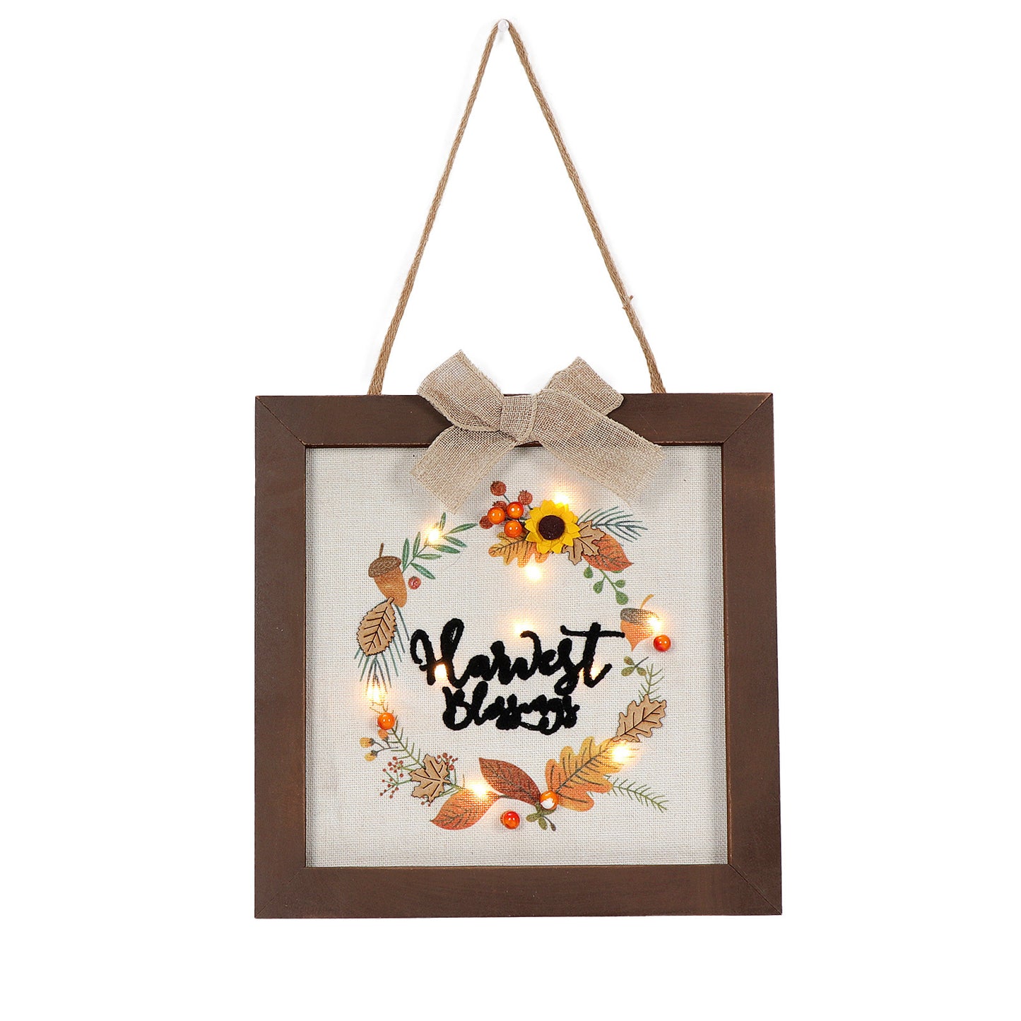 Light Wooden Decorative Square Photo Frame
