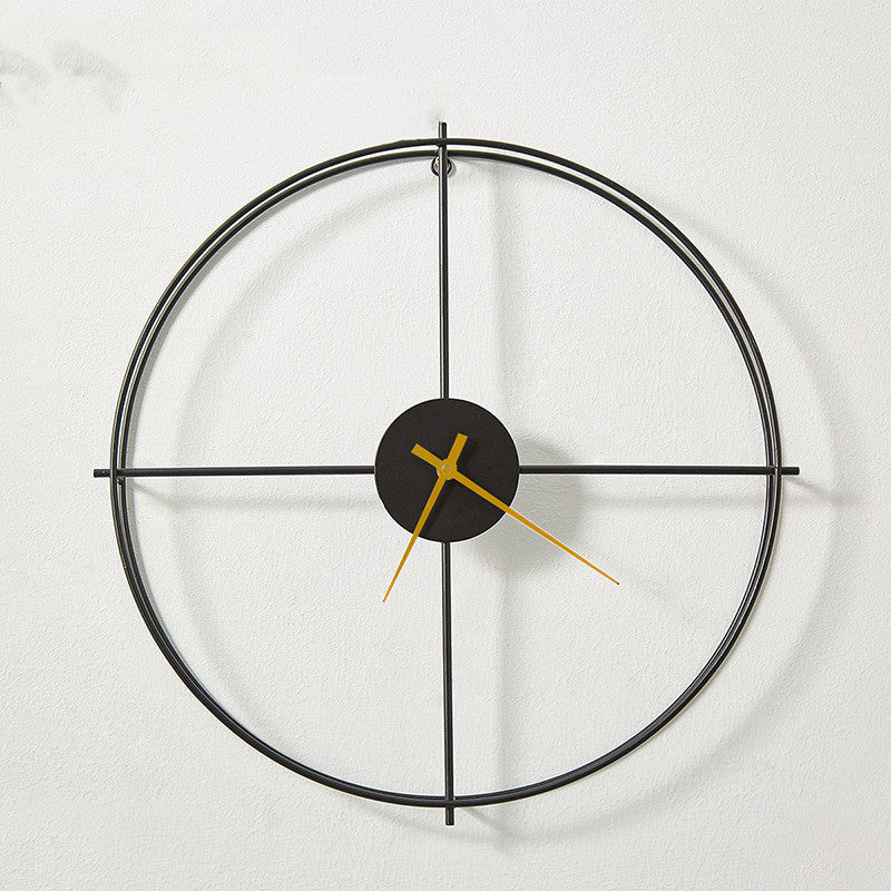 Scandinavian Iron Art Wall Clock