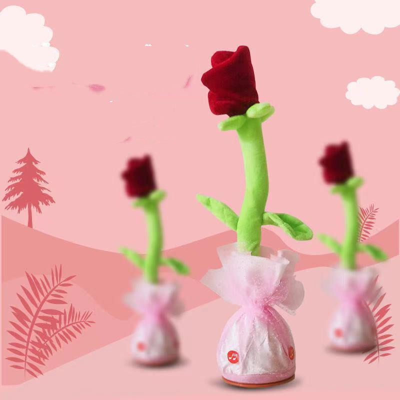 Twisting & Swinging Plush Rose Doll