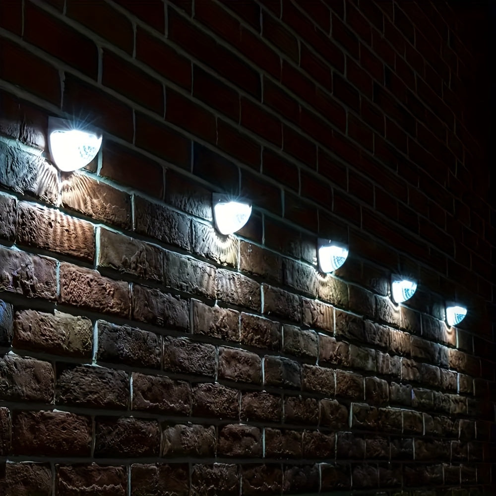 Solar Fence & Deck Lights – Waterproof Outdoor LED Wall Lamps