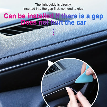Blue LED Car Interior Light Strip – Flexible USB Neon Rope for Cars, Bedroom & Party Decor