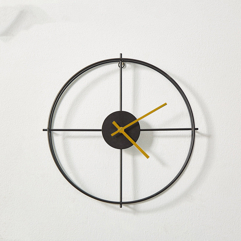 Scandinavian Iron Art Wall Clock