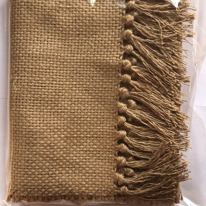 Handmade Jute Rug with Fringes