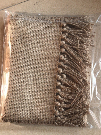 Handmade Jute Rug with Fringes