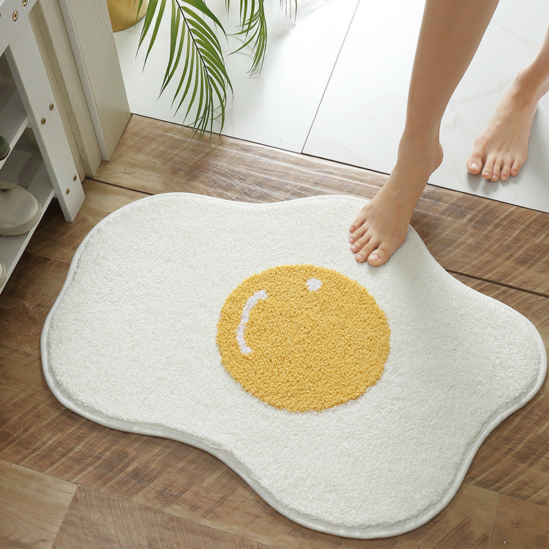 Funny Egg Shaped Entrance Rug