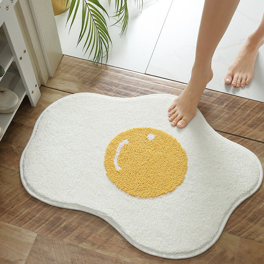 Funny Egg Shaped Entrance Rug