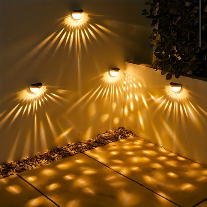 Solar Fence & Deck Lights – Waterproof Outdoor LED Wall Lamps