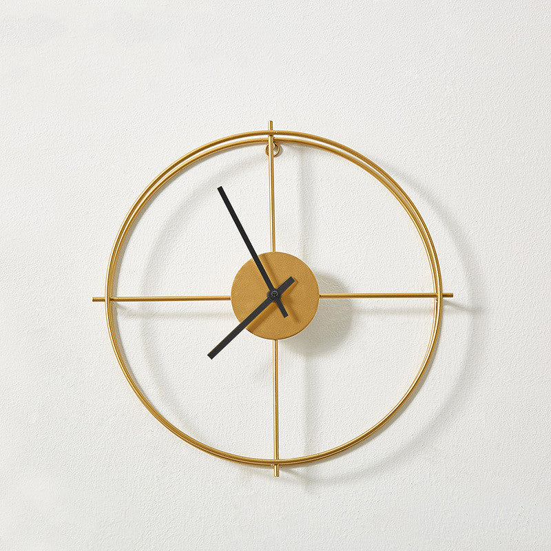Scandinavian Iron Art Wall Clock