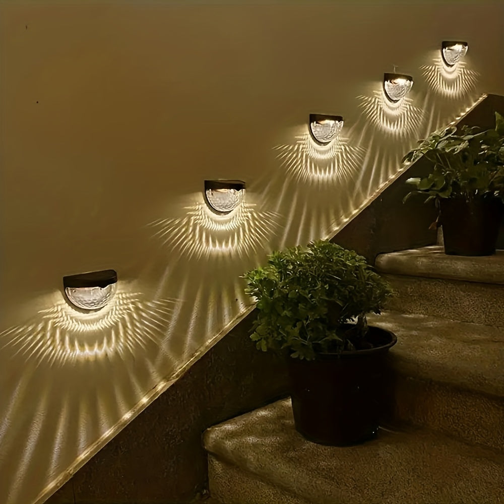 Solar Fence & Deck Lights – Waterproof Outdoor LED Wall Lamps