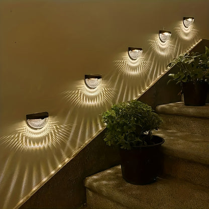 Solar Fence & Deck Lights – Waterproof Outdoor LED Wall Lamps