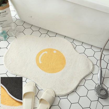 Funny Egg Shaped Entrance Rug