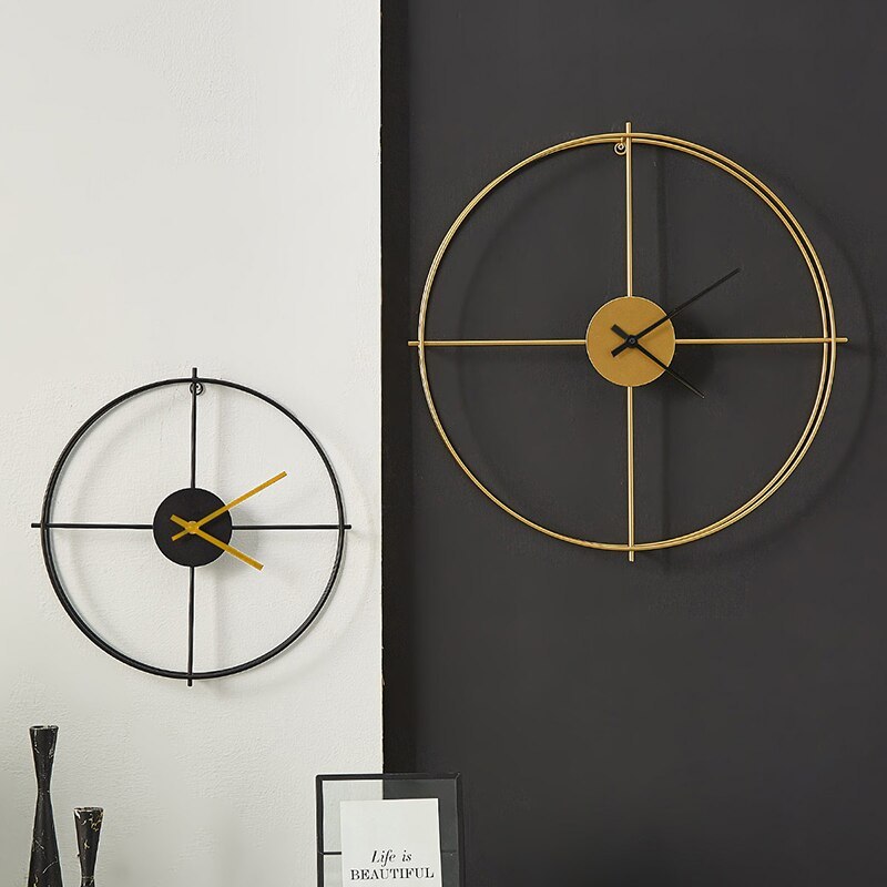 Scandinavian Iron Art Wall Clock