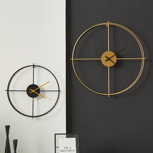 Scandinavian Iron Art Wall Clock