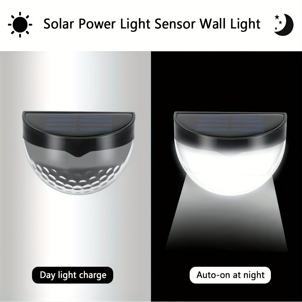 Solar Fence & Deck Lights – Waterproof Outdoor LED Wall Lamps