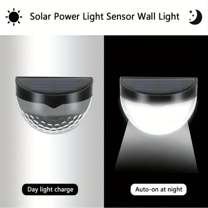 Solar Fence & Deck Lights – Waterproof Outdoor LED Wall Lamps