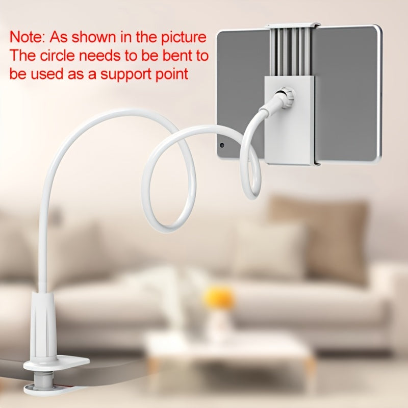 360° Rotating Tablet & Phone Holder – Flexible Spiral Base Lazy Stand for Bed, Desk, or Kitchen