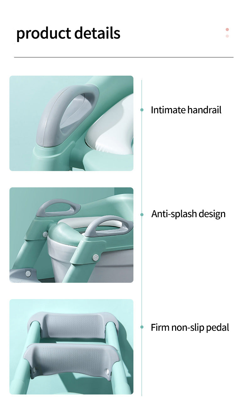 Kids Toilet Training Seat with Step Ladder – Adjustable Toddler Potty Chair