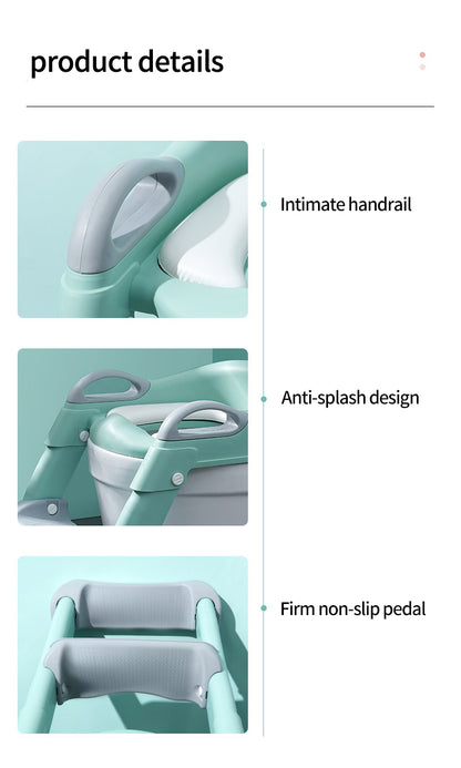Kids Toilet Training Seat with Step Ladder – Adjustable Toddler Potty Chair
