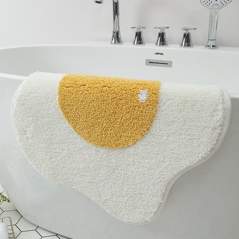 Funny Egg Shaped Entrance Rug