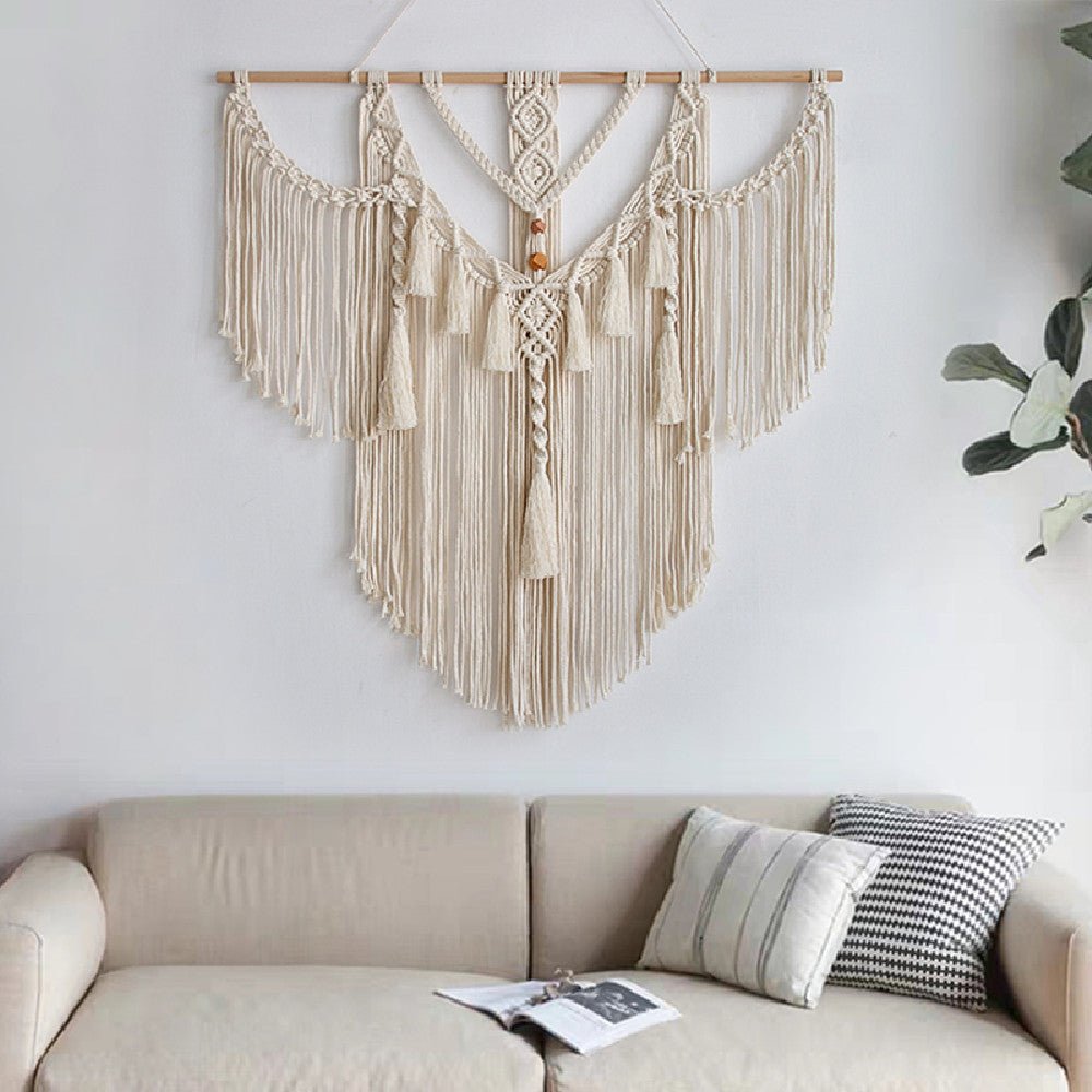 Handmade Cotton Rope Tassel Tapestry