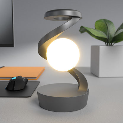 Rotating Moon Desk Lamp with Wireless Charging