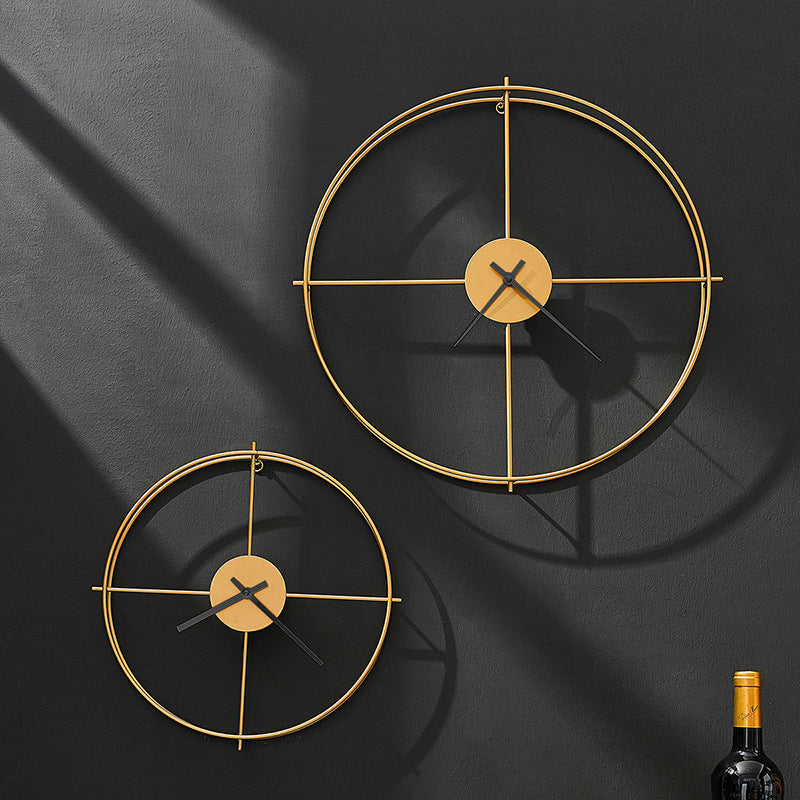 Scandinavian Iron Art Wall Clock