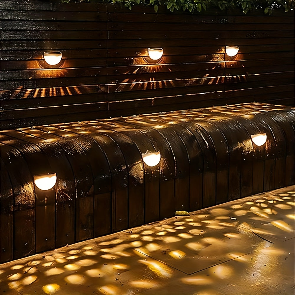 Solar Fence & Deck Lights – Waterproof Outdoor LED Wall Lamps