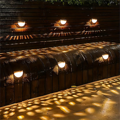 Solar Fence & Deck Lights – Waterproof Outdoor LED Wall Lamps