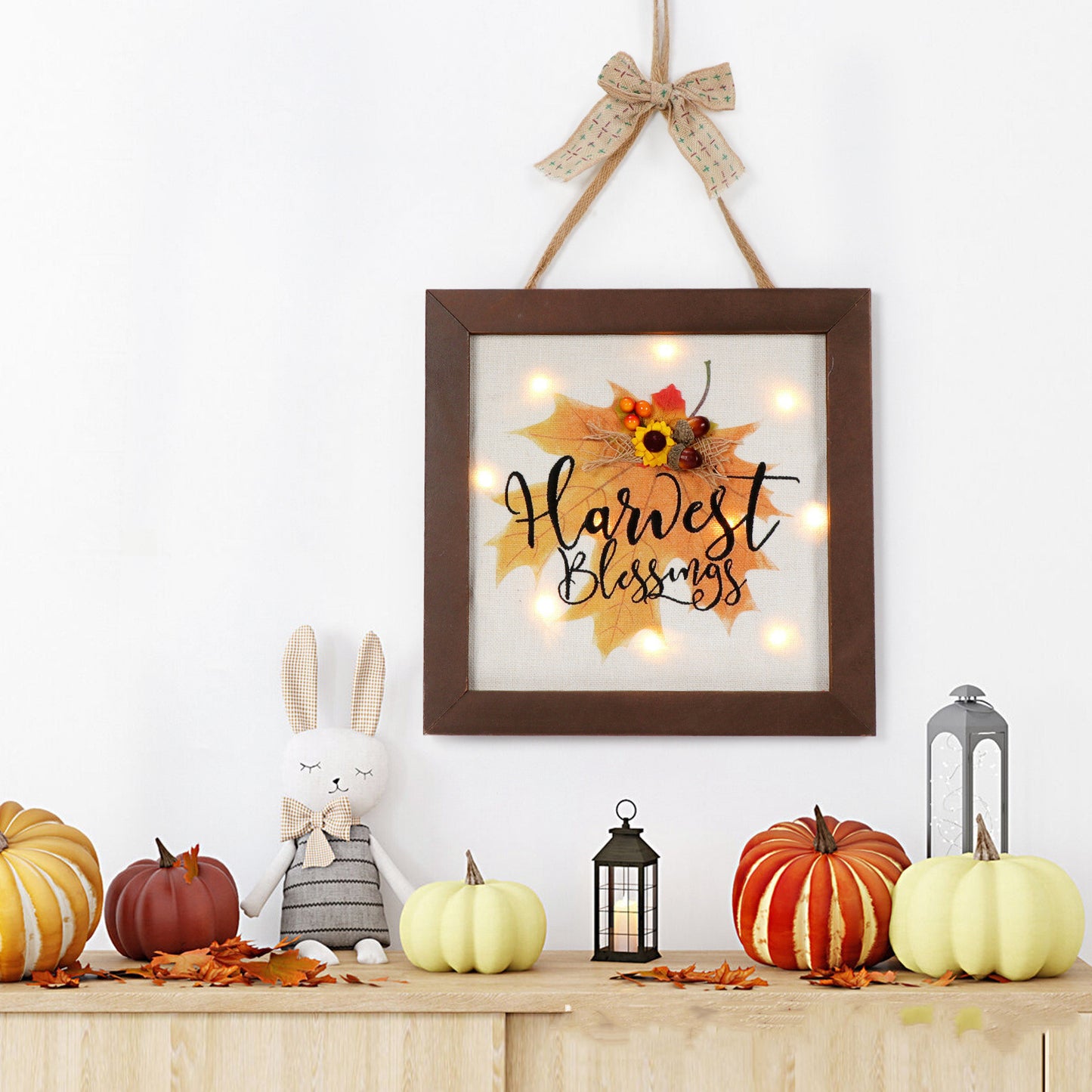Light Wooden Decorative Square Photo Frame