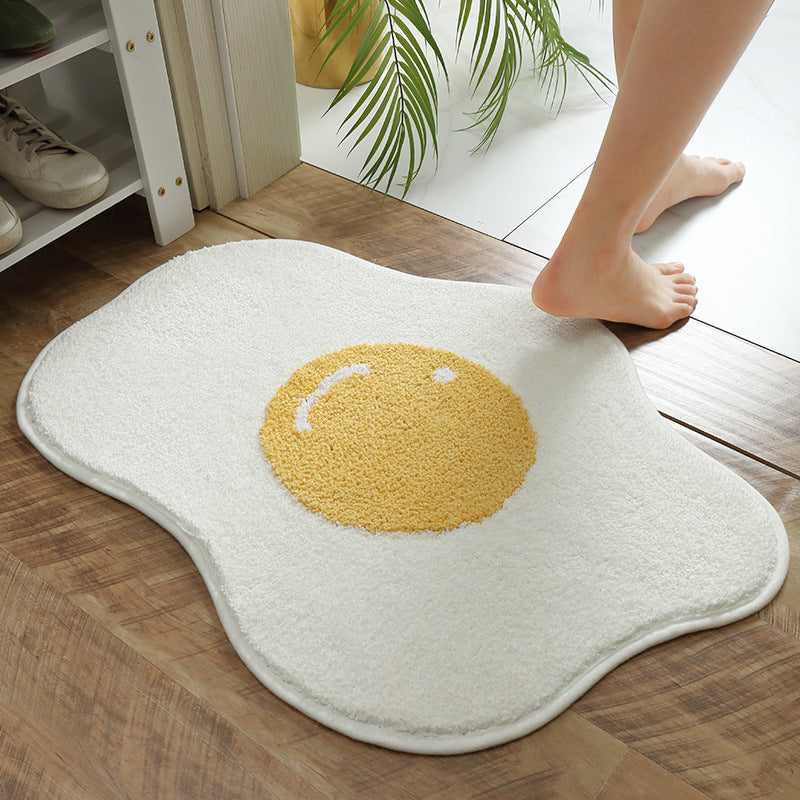 Funny Egg Shaped Entrance Rug