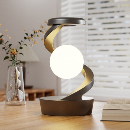 Rotating Moon Desk Lamp with Wireless Charging