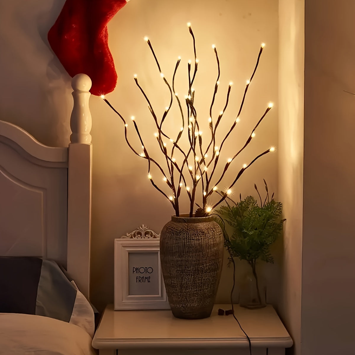 20 LED Branch Lights – Battery Powered Fairy Lights for Indoor Decoration, Weddings, Christmas, Birthdays & Home Decor