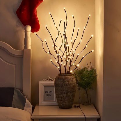 20 LED Branch Lights – Battery Powered Fairy Lights for Indoor Decoration, Weddings, Christmas, Birthdays & Home Decor