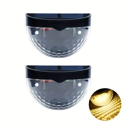 Solar Fence & Deck Lights – Waterproof Outdoor LED Wall Lamps