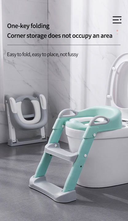 Kids Toilet Training Seat with Step Ladder – Adjustable Toddler Potty Chair